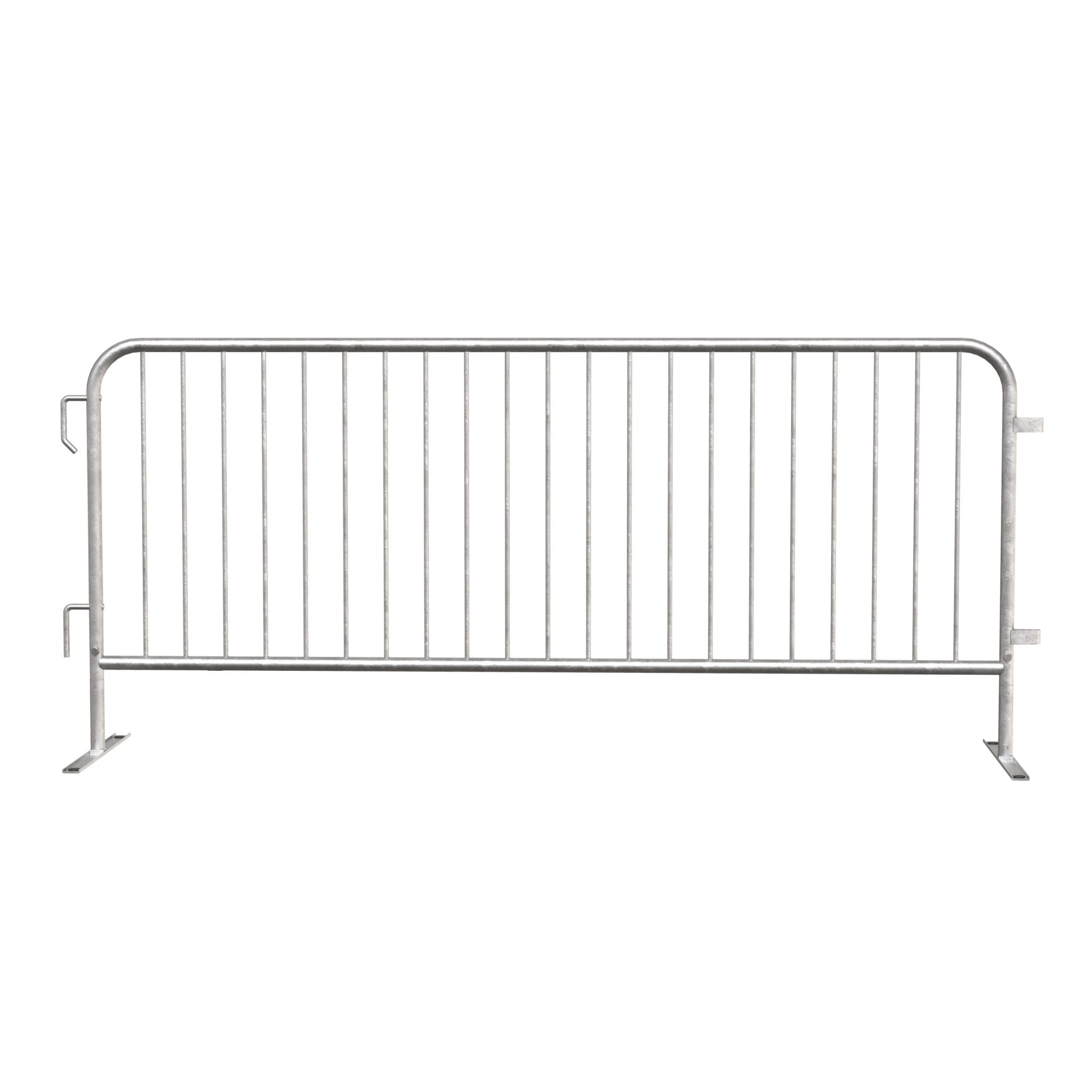 6.5 Ft Hot - Dipped Galvanized Steel Barricade - Crowd Control Warehouse