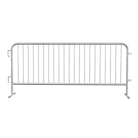 6.5 Ft Hot - Dipped Galvanized Steel Barricade - Crowd Control Warehouse