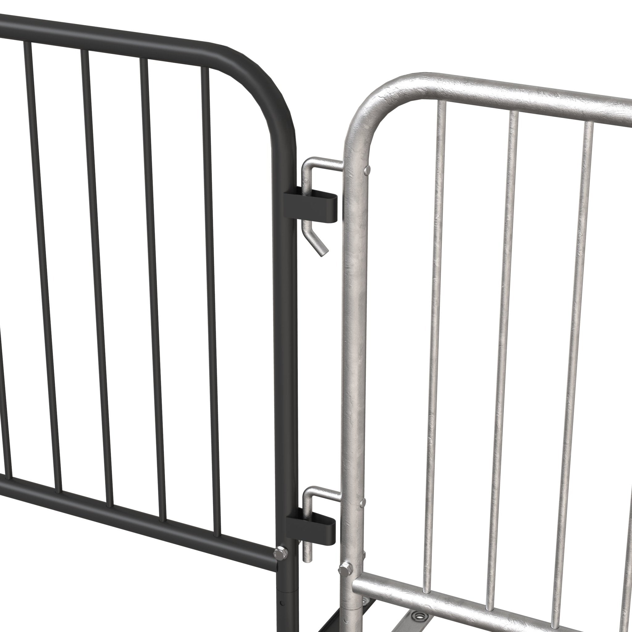 6.5 Ft Hot - Dipped Galvanized Steel Barricade - Crowd Control Warehouse