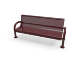 MOD Park Bench with Back - Circular Pattern