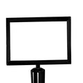 Post Top Sign Frame Retractable Belt Barriers - Montour Line