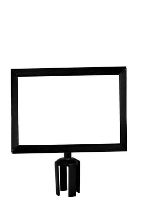 Post Top Sign Frame Retractable Belt Barriers - Montour Line