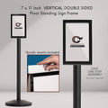 Floor Standing Sign Frame with Sloped Base - CCW Series SFFS-100