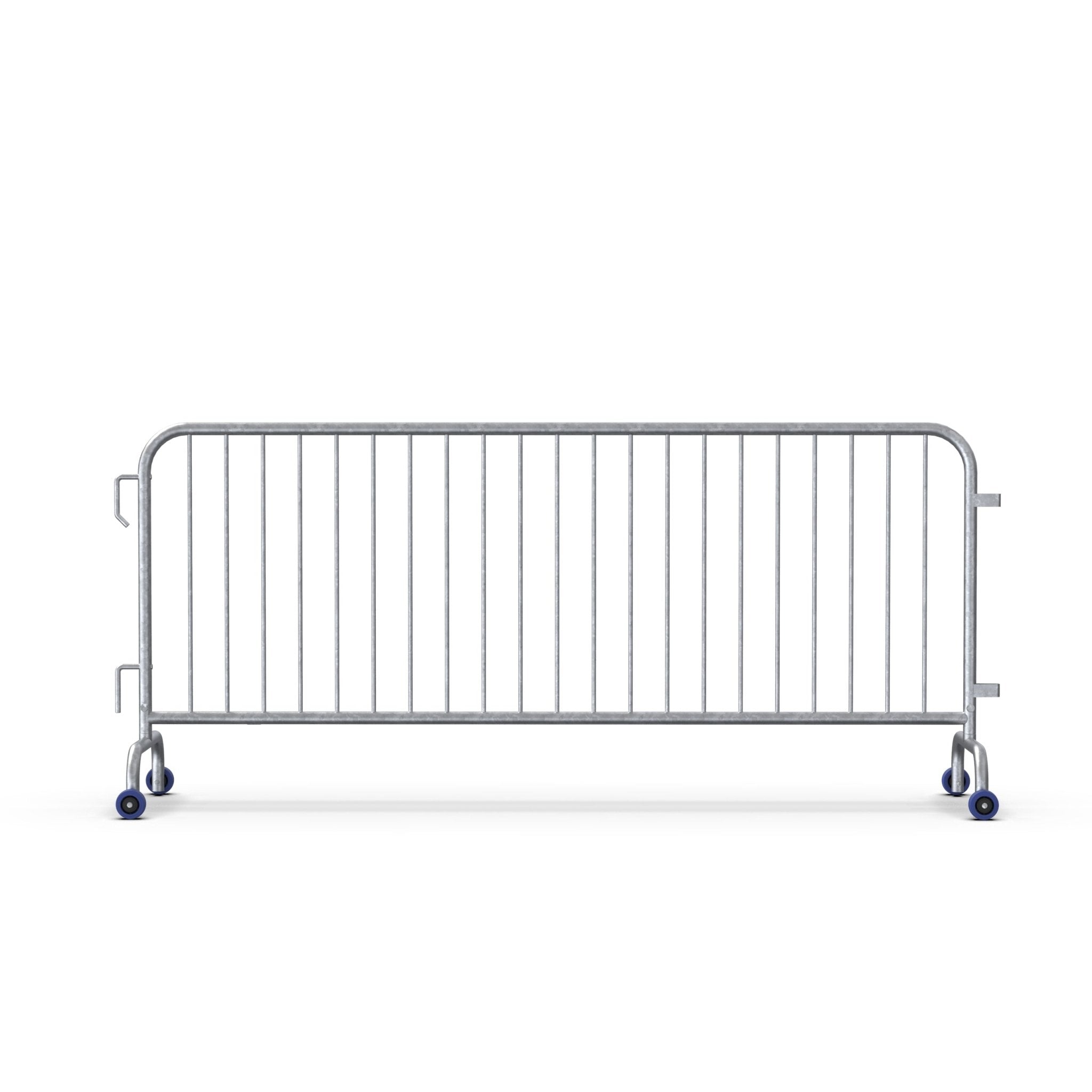 8.5 Ft Hot - Dipped Galvanized Steel Barricade - Crowd Control Warehouse