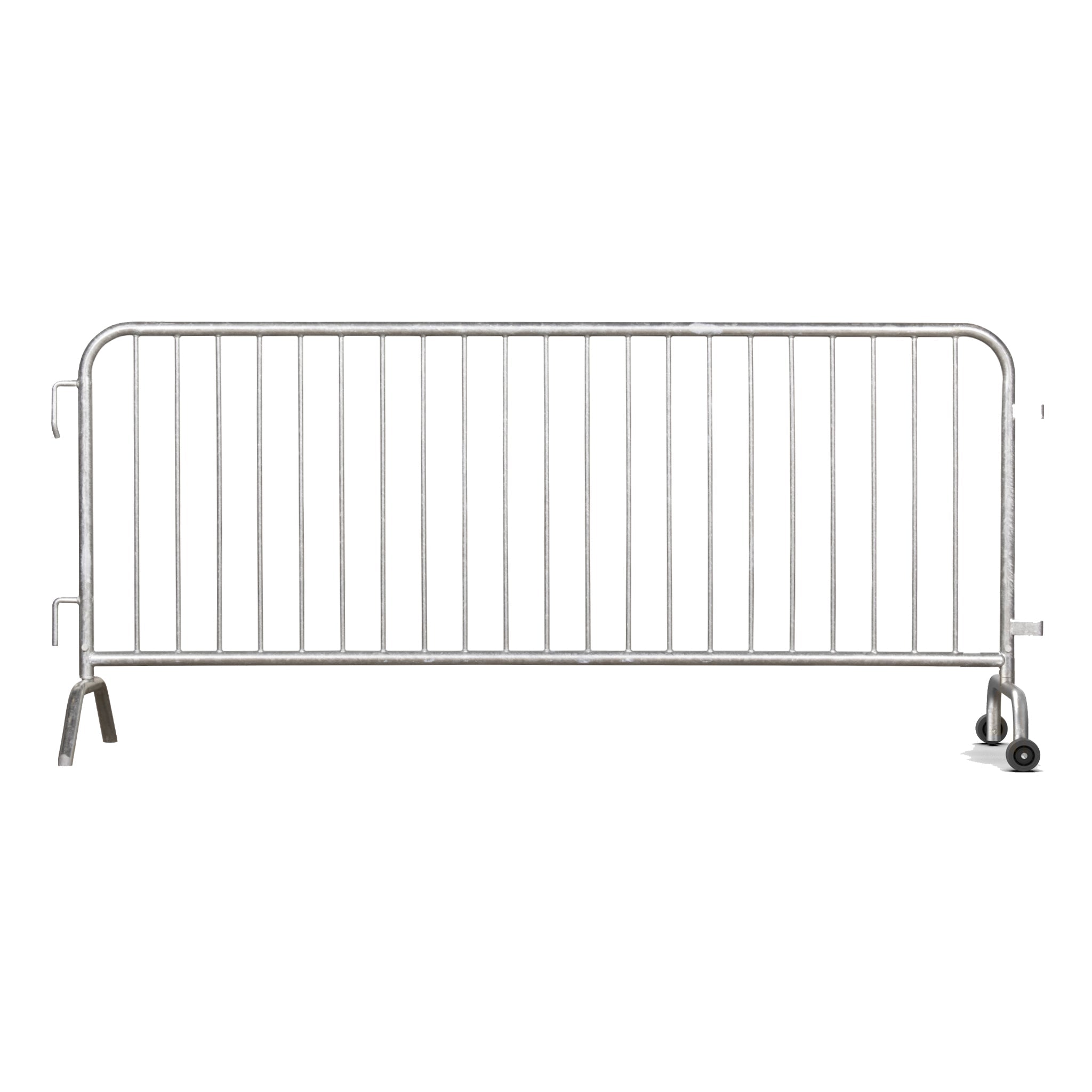 8.5 Ft Hot - Dipped Galvanized Steel Barricade - Crowd Control Warehouse