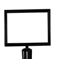 Post Top Sign Frame Retractable Belt Barriers - Montour Line