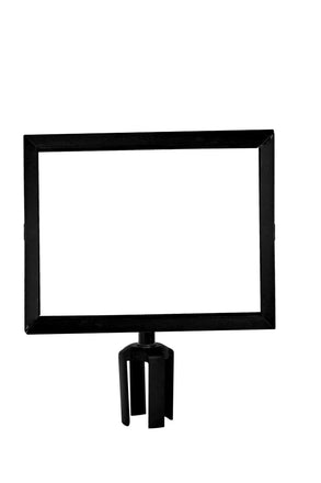 Post Top Sign Frame Retractable Belt Barriers - Montour Line