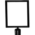 Post Top Sign Frame for CCW Series Retractable Belt Barriers