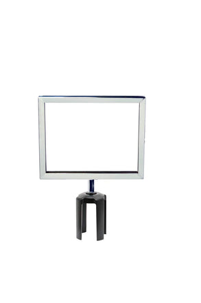 Post Top Sign Frame Retractable Belt Barriers - Montour Line