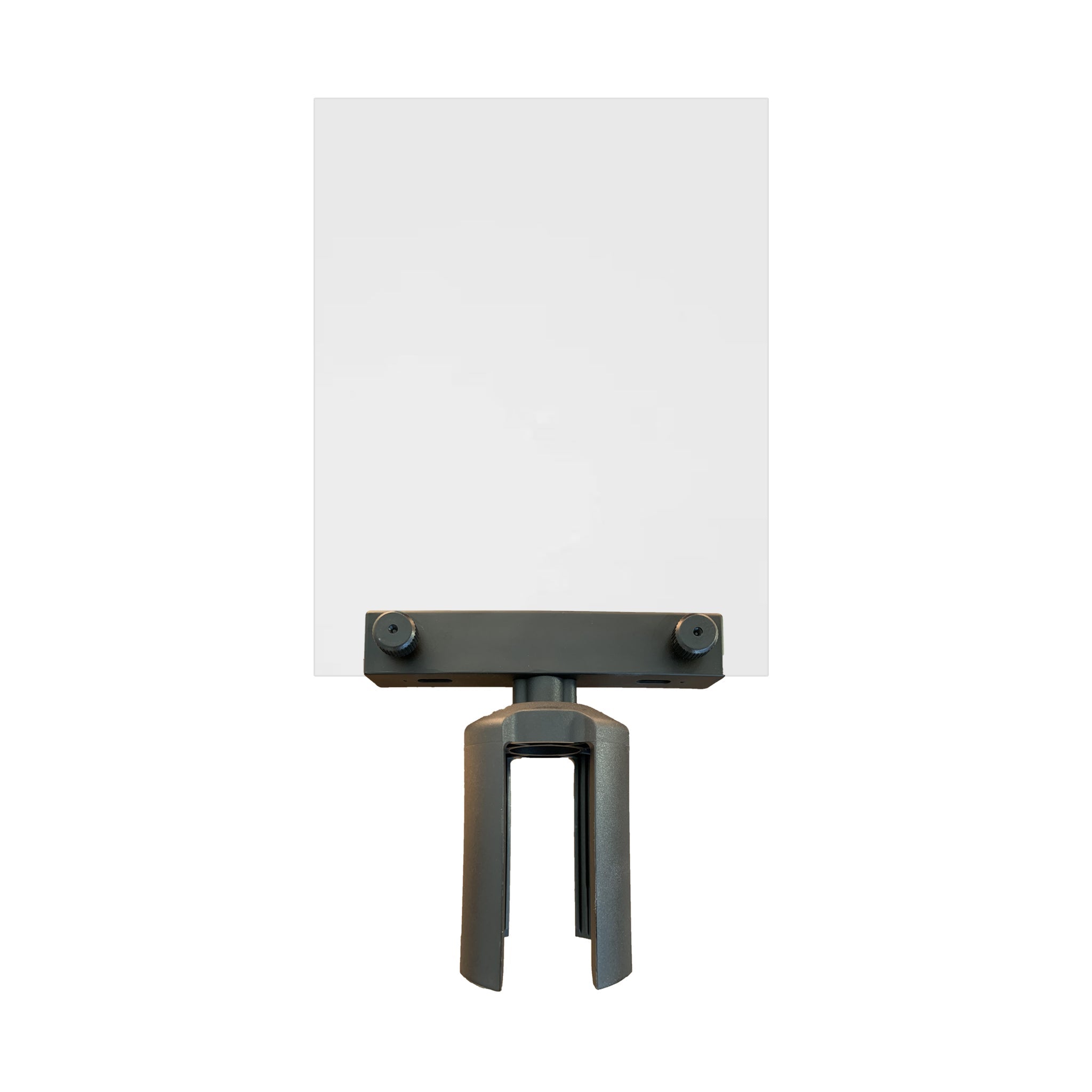 8.5x11 Clear Paper Sign Holder for Retractable Belt Barriers - Crowd Control Warehouse