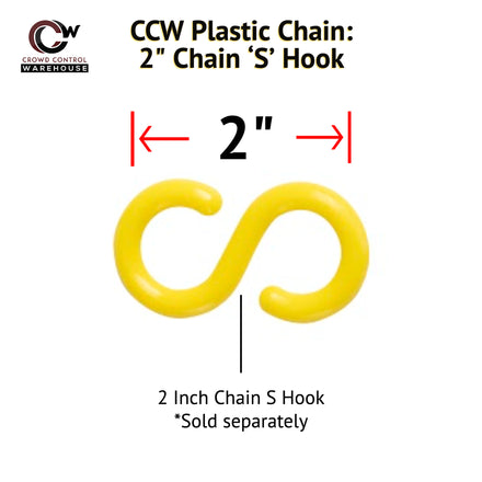 2.0 in. (#8) Plastic Chain 'S' Connecting End