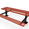 Double Pedestal Rectangular Picnic Table - Diamond Pattern - Surface Mount