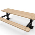 Double Pedestal Rectangular Picnic Table - Circular Pattern - Surface Mount