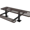 Double Pedestal Rectangular Picnic Table - Diamond Pattern - Surface Mount - 8 Ft.