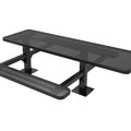 Double Pedestal Rectangular Picnic Table - Circular Pattern - Surface Mount - 8 Ft.