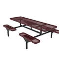 Rectangular Nexus Pedestal Table - Diamond Pattern - 8 Ft.