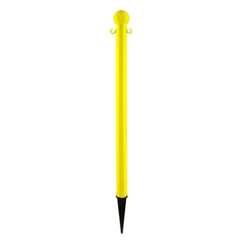 2 in. Ground Pole Stake Ball Top Stanchion