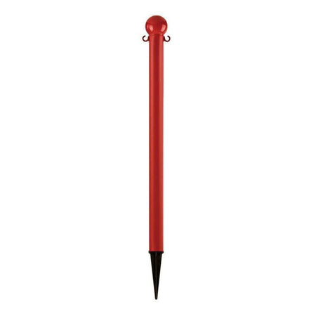 2 in. Ground Pole Stake Ball Top Stanchion