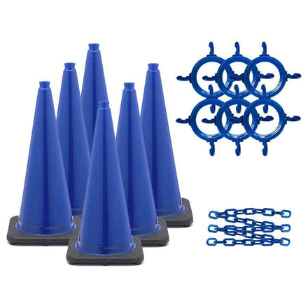C3 28 in. Traffic Cone and Chain Kit