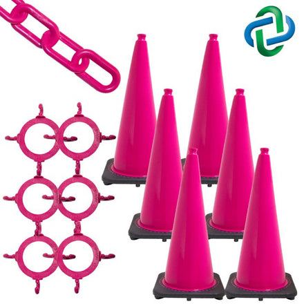 PVC Traffic Cone by Crowd Control Warehouse