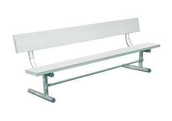 Aluminum Bench with Back