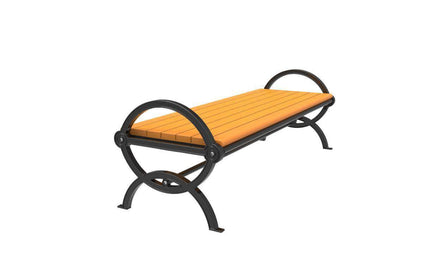 Durham Bench without Back - Recycled Plastic