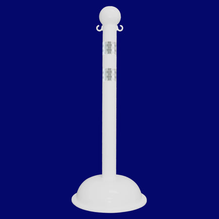 Traffic Control Plastic Stanchion with DOT Reflective Stripes