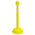 Traffic Control Plastic Stanchion with DOT Reflective Stripes