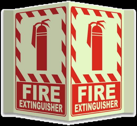 3-Way Fire Extinguisher Sign