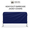 Custom Printed Heavy Duty Barricade Jacket Covers - Angry Bull Barricades