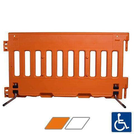 ADA Traffic Barricade Wall available in orange or white
