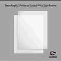 11x14 Deluxe Frame for Tensabarrier Style Posts