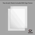 Floor Standing Sign Frame with Sloped Base - CCW Series SFFS-100