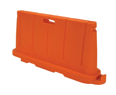 Stackable Plastic Barricade, Water or Sand Fillable (85lbs) - 36 in. H X 78 in. L X 18 in. W