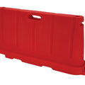 Stackable Plastic Barricade, Water or Sand Fillable (85lbs) - 36 in. H X 78 in. L X 18 in. W