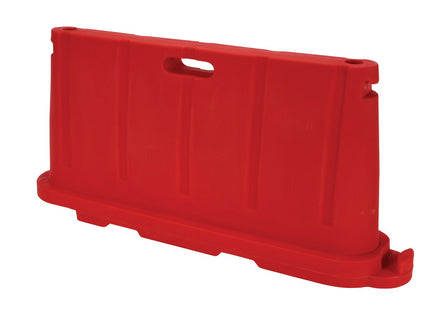 Stackable Plastic Barricade, Water or Sand Fillable (85lbs) - 36 in. H X 78 in. L X 18 in. W