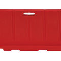 Stackable Plastic Barricade, Water or Sand Fillable (85lbs) - 36 in. H X 78 in. L X 18 in. W