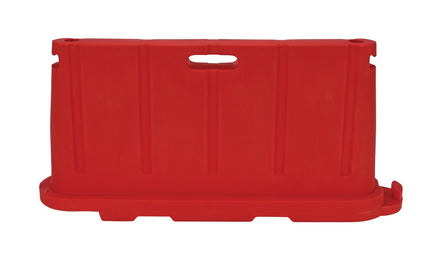 Stackable Plastic Barricade, Water or Sand Fillable (85lbs) - 36 in. H X 78 in. L X 18 in. W