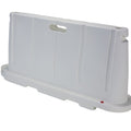 Stackable Plastic Barricade, Water or Sand Fillable (85lbs) - 36 in. H X 78 in. L X 18 in. W