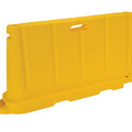 Stackable Plastic Barricade, Water or Sand Fillable (85lbs) - 36 in. H X 78 in. L X 18 in. W