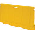 Stackable Plastic Barricade, Water or Sand Fillable (85lbs) - 36 in. H X 78 in. L X 18 in. W