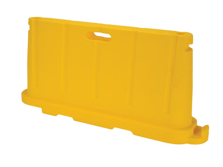 Stackable Plastic Barricade, Water or Sand Fillable (85lbs) - 36 in. H X 78 in. L X 18 in. W