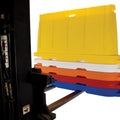 Stackable Plastic Barricade, Water or Sand Fillable (85lbs) - 36 in. H X 78 in. L X 18 in. W