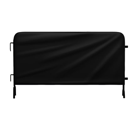 Heavy Duty Interlocking Steel Barricade, 8.5 Ft., Black - Angry Bull Barricades