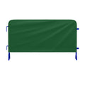 Heavy Duty Interlocking Steel Barricade, 8.5 Ft., Blue - Angry Bull Barricades
