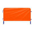 Heavy Duty Interlocking Steel Barricade, 8.5 Ft., Blue - Angry Bull Barricades