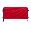 Heavy Duty Interlocking Steel Barricade, 8.5 Ft., Blue - Angry Bull Barricades