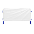 Heavy Duty Interlocking Steel Barricade, 8.5 Ft., Blue - Angry Bull Barricades