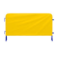 Heavy Duty Interlocking Steel Barricade, 8.5 Ft., Blue - Angry Bull Barricades