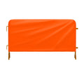 Heavy Duty Interlocking Steel Barricade, 8.5 Ft., Safety Orange - Angry Bull Barricades